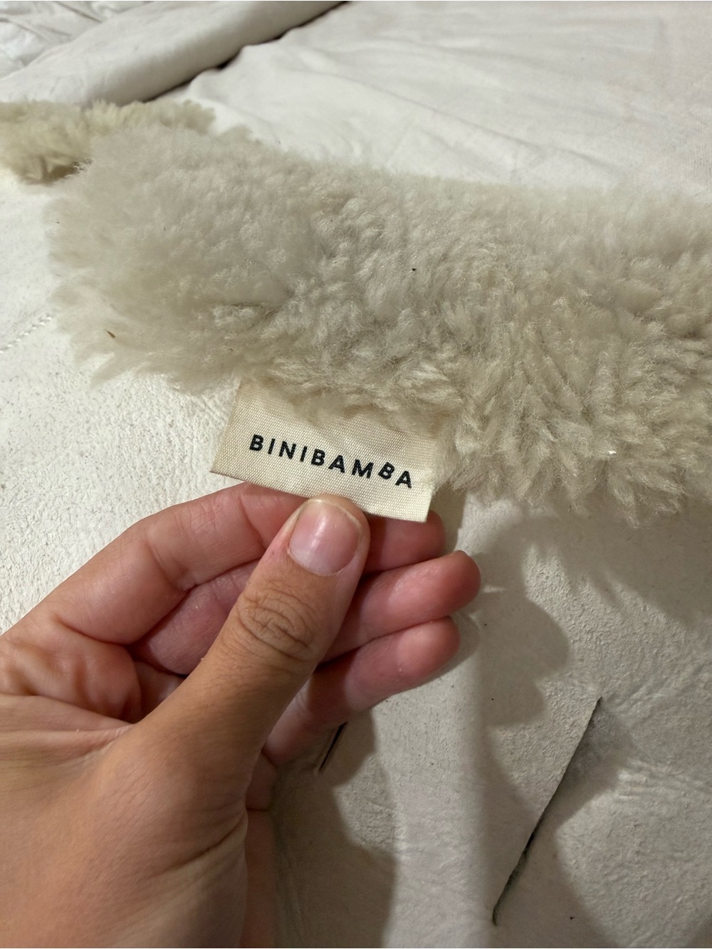 Binibamba sheepskin pram liner